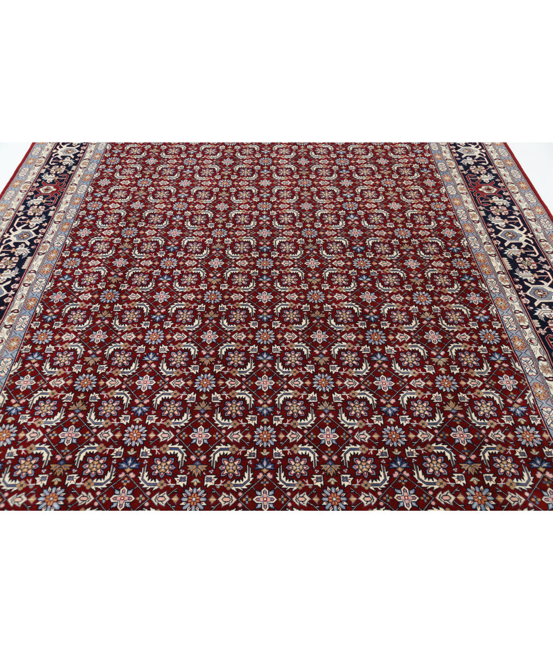 Heritage 8' 1" X 11' 6" Hand-Knotted Wool Rug 8' 1" X 11' 6" (246 X 351) / Red / Blue