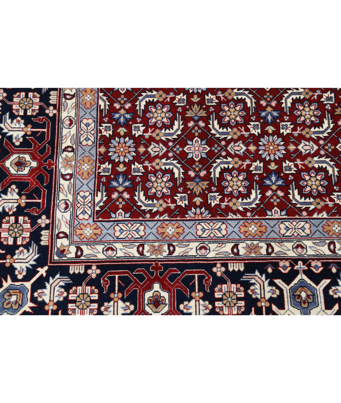 Heritage 8' 1" X 11' 6" Hand-Knotted Wool Rug 8' 1" X 11' 6" (246 X 351) / Red / Blue