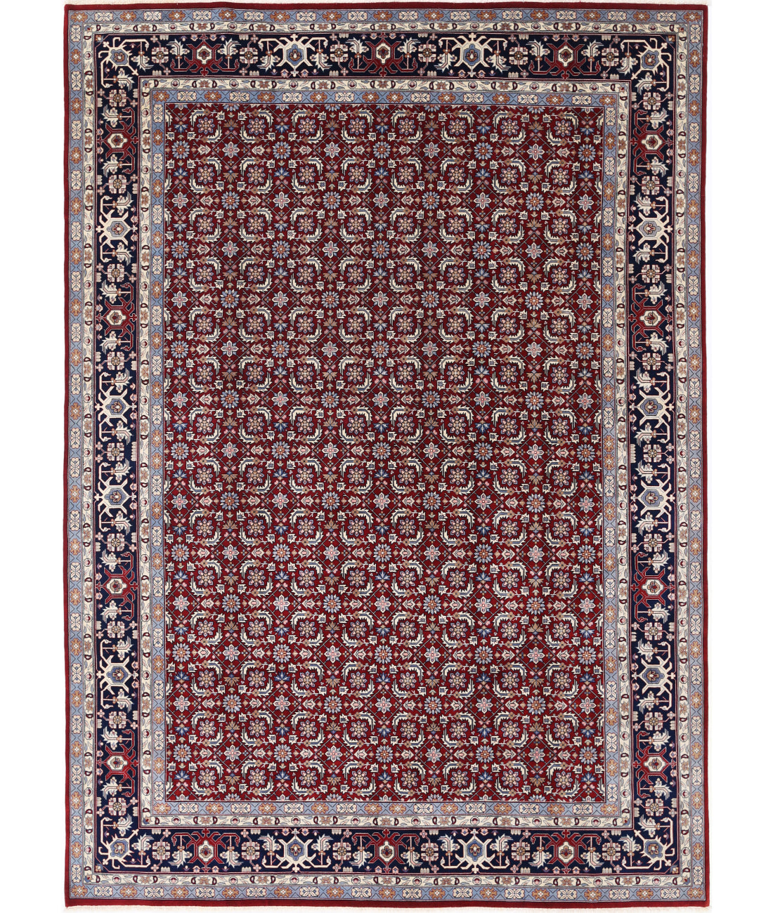 Heritage 8' 1" X 11' 6" Hand-Knotted Wool Rug 8' 1" X 11' 6" (246 X 351) / Red / Blue