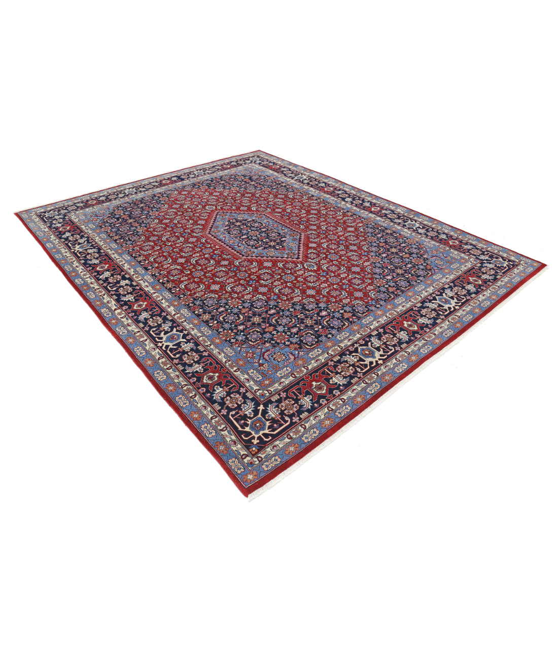 Heritage 7' 11" X 10' 0" Hand-Knotted Wool Rug 7' 11" X 10' 0" (241 X 305) / Rust / Blue