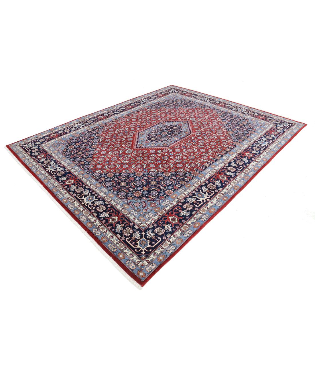 Heritage 7' 11" X 10' 0" Hand-Knotted Wool Rug 7' 11" X 10' 0" (241 X 305) / Rust / Blue