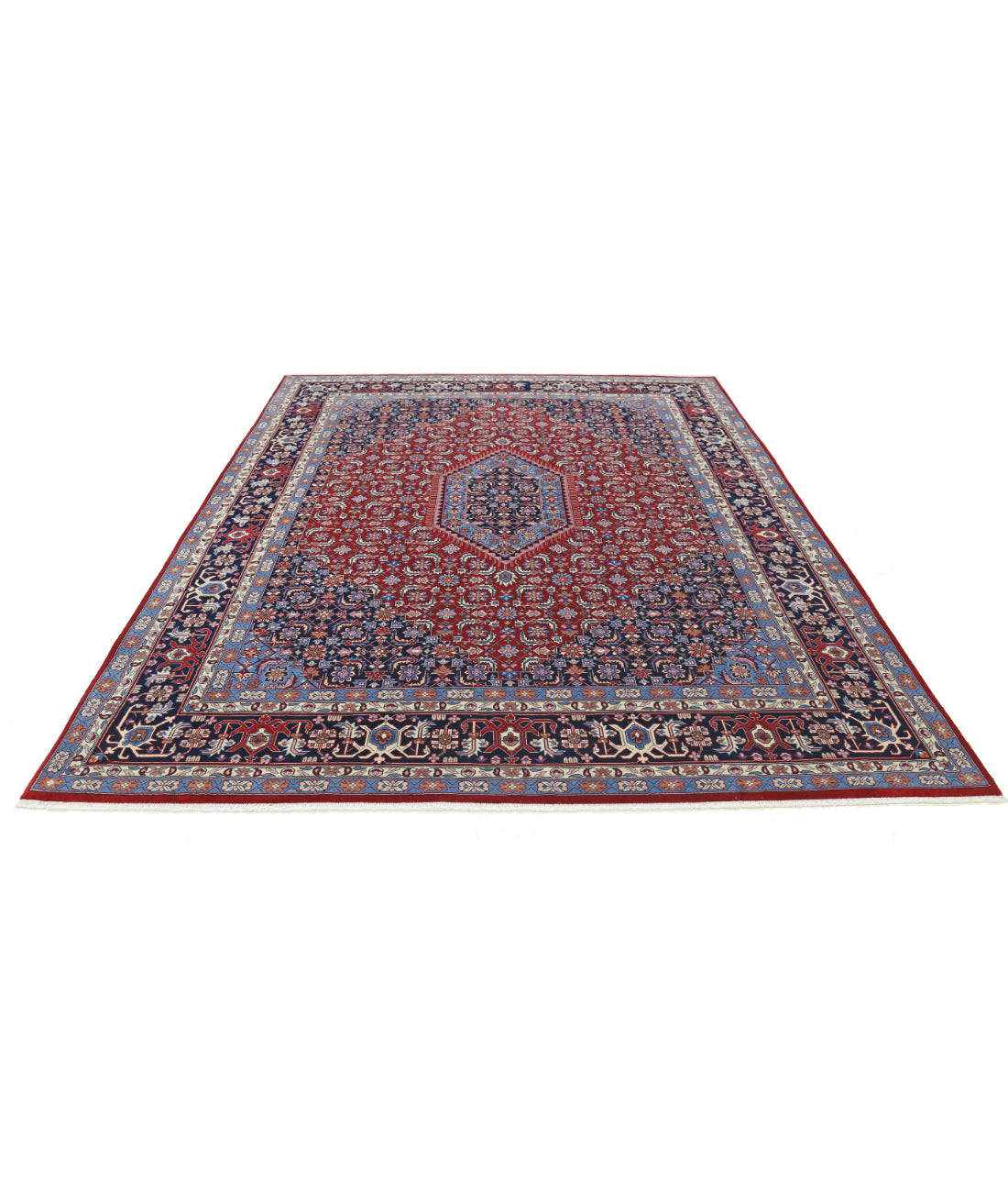 Heritage 7' 11" X 10' 0" Hand-Knotted Wool Rug 7' 11" X 10' 0" (241 X 305) / Rust / Blue