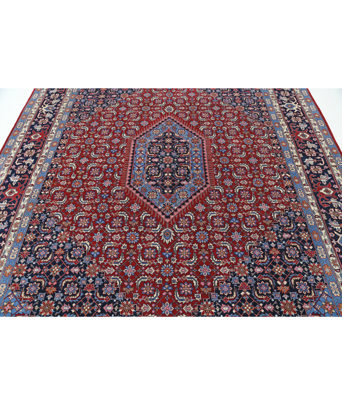 Heritage 7' 11" X 10' 0" Hand-Knotted Wool Rug 7' 11" X 10' 0" (241 X 305) / Rust / Blue