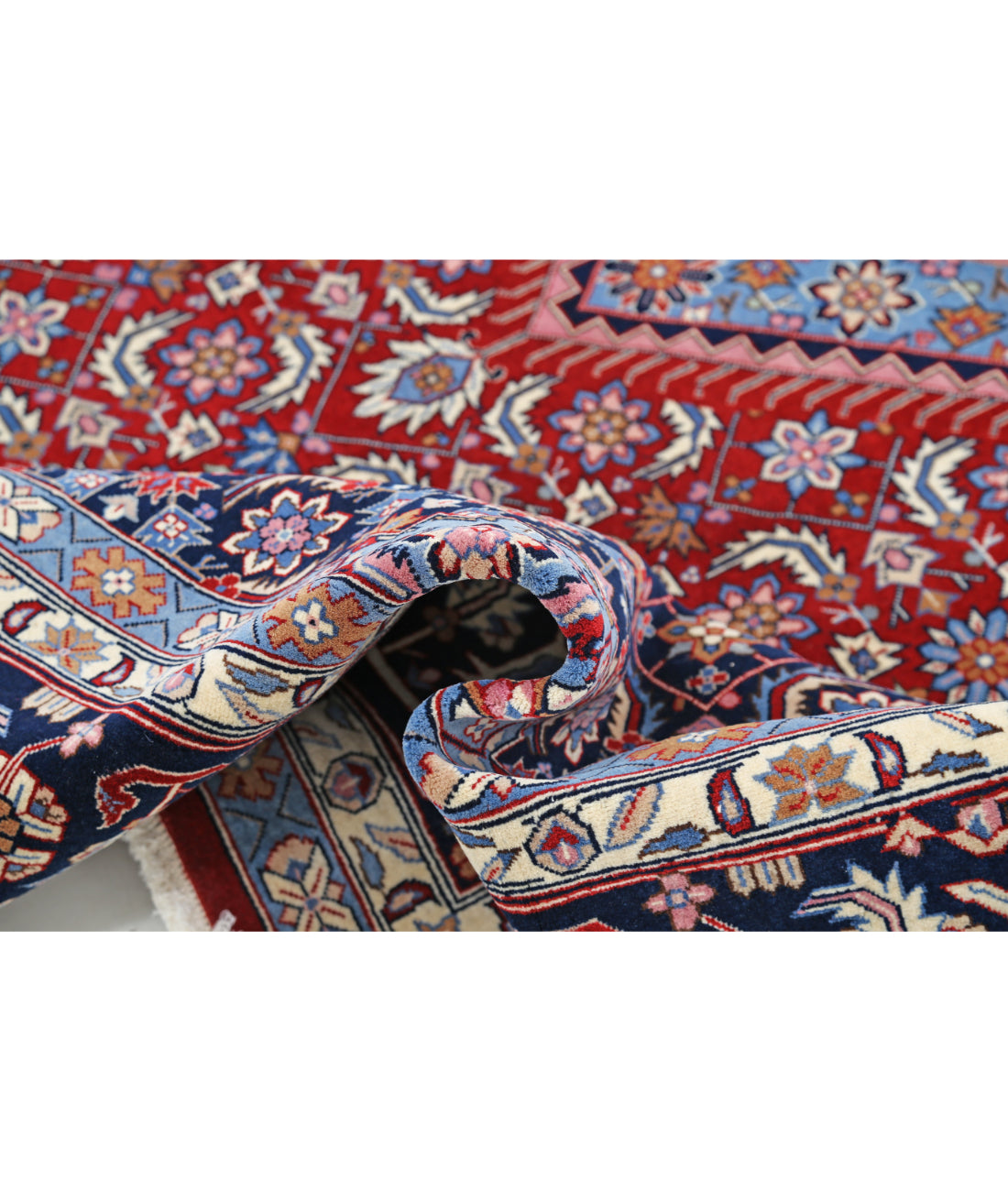 Heritage 7' 11" X 10' 0" Hand-Knotted Wool Rug 7' 11" X 10' 0" (241 X 305) / Rust / Blue