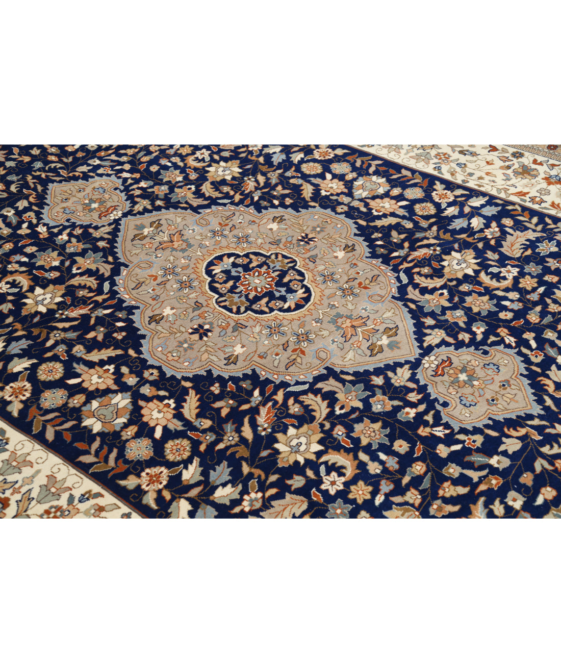 Heritage 9' 3" X 11' 11" Hand-Knotted Wool Rug 9' 3" X 11' 11" (282 X 363) / Blue / Grey