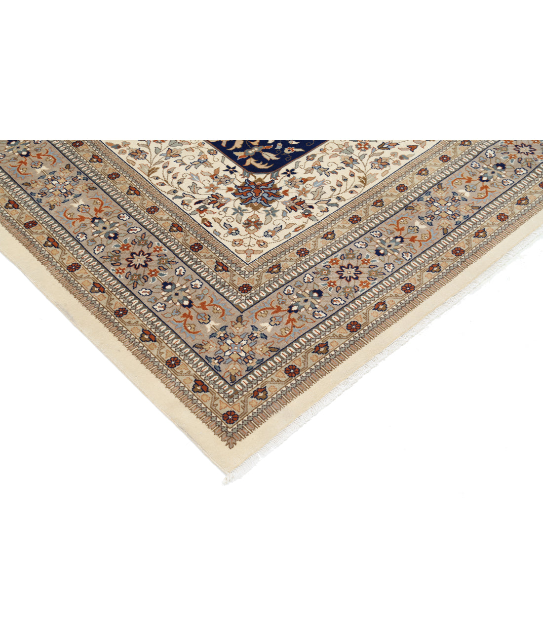 Heritage 9' 3" X 11' 11" Hand-Knotted Wool Rug 9' 3" X 11' 11" (282 X 363) / Blue / Grey