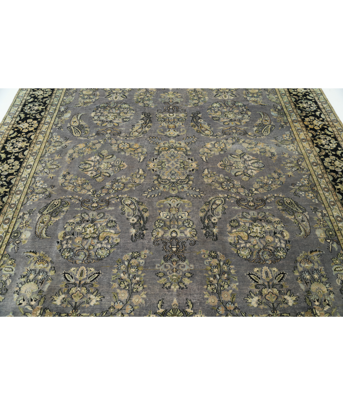 Heritage 8'8'' X 11'6'' Hand-Knotted Wool Rug 8'8'' x 11'6'' (263 X 358) / Grey / Black