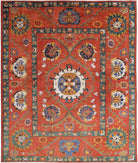 Humna 8'3'' X 9'10'' Hand-Knotted Wool Rug 8'3'' x 9'10'' (248 X 295) / Rust / N/A