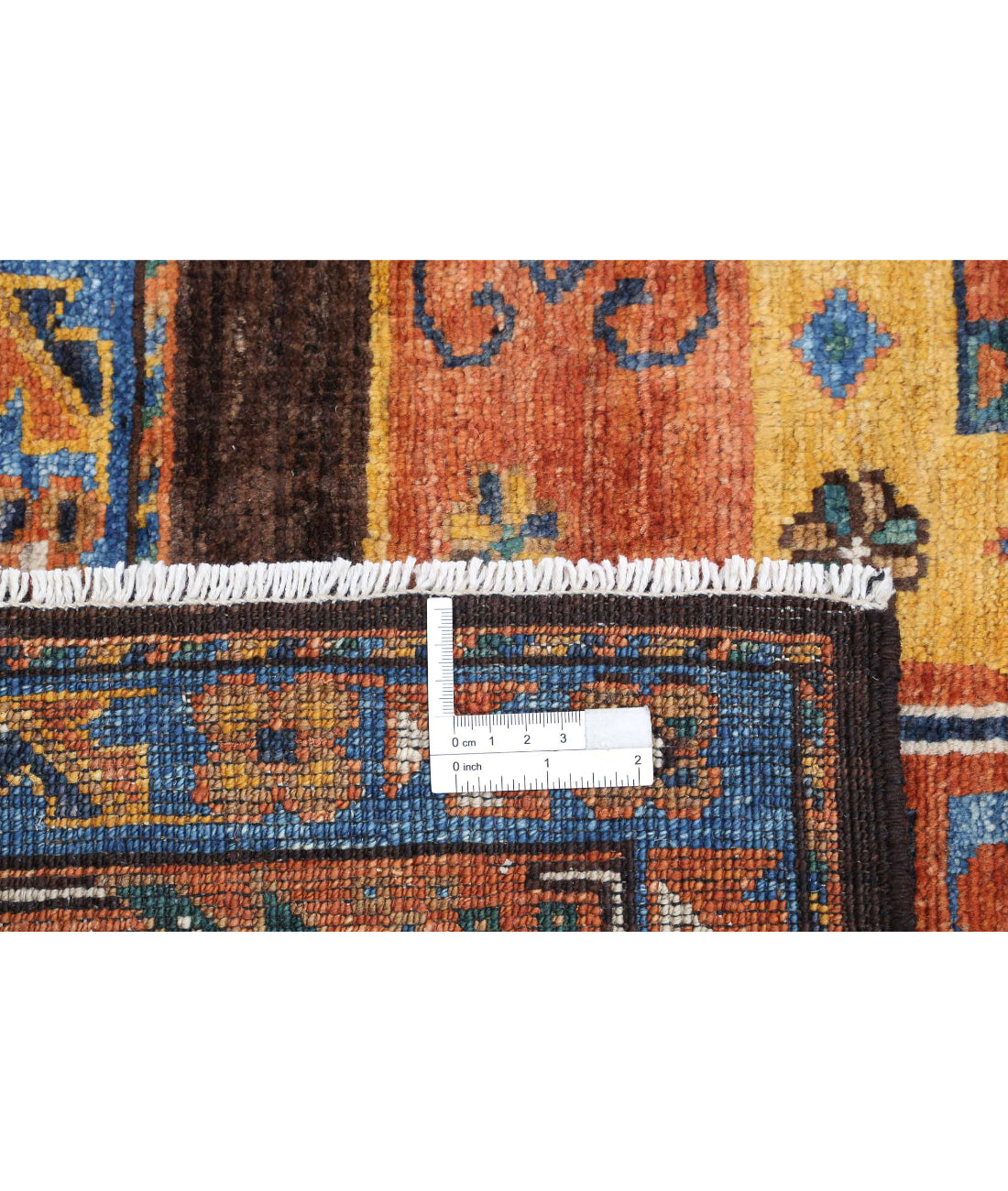 Humna 9'10'' X 12'1'' Hand-Knotted Wool Rug 9'10'' x 12'1'' (295 X 363) / Brown / Gold