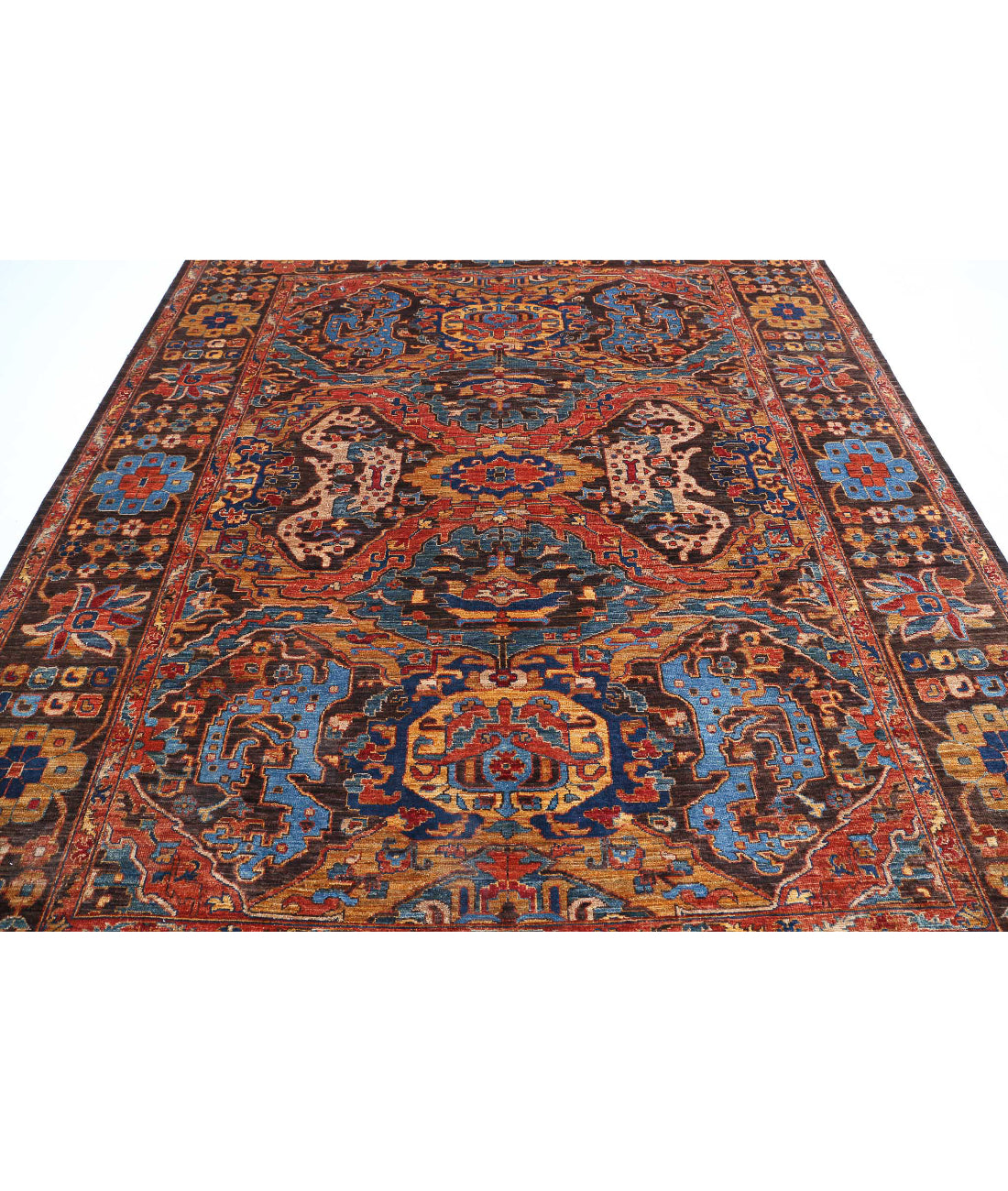 Humna 8'1'' X 9'8'' Hand-Knotted Wool Rug 8'1'' x 9'8'' (243 X 290) / Brown / Taupe