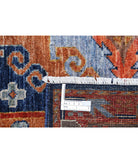 Humna 6'7'' X 9'0'' Hand-Knotted Wool Rug 6'7'' x 9'0'' (198 X 270) / Blue / Gold
