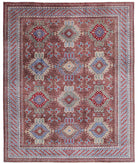 Humna 8'0'' X 9'8'' Hand-Knotted Wool Rug 8'0'' x 9'8'' (240 X 290) / Brown / Ivory