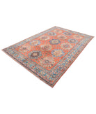 Humna 6'8'' X 9'10'' Hand-Knotted Wool Rug 6'8'' x 9'10'' (200 X 295) / Rust / N/A