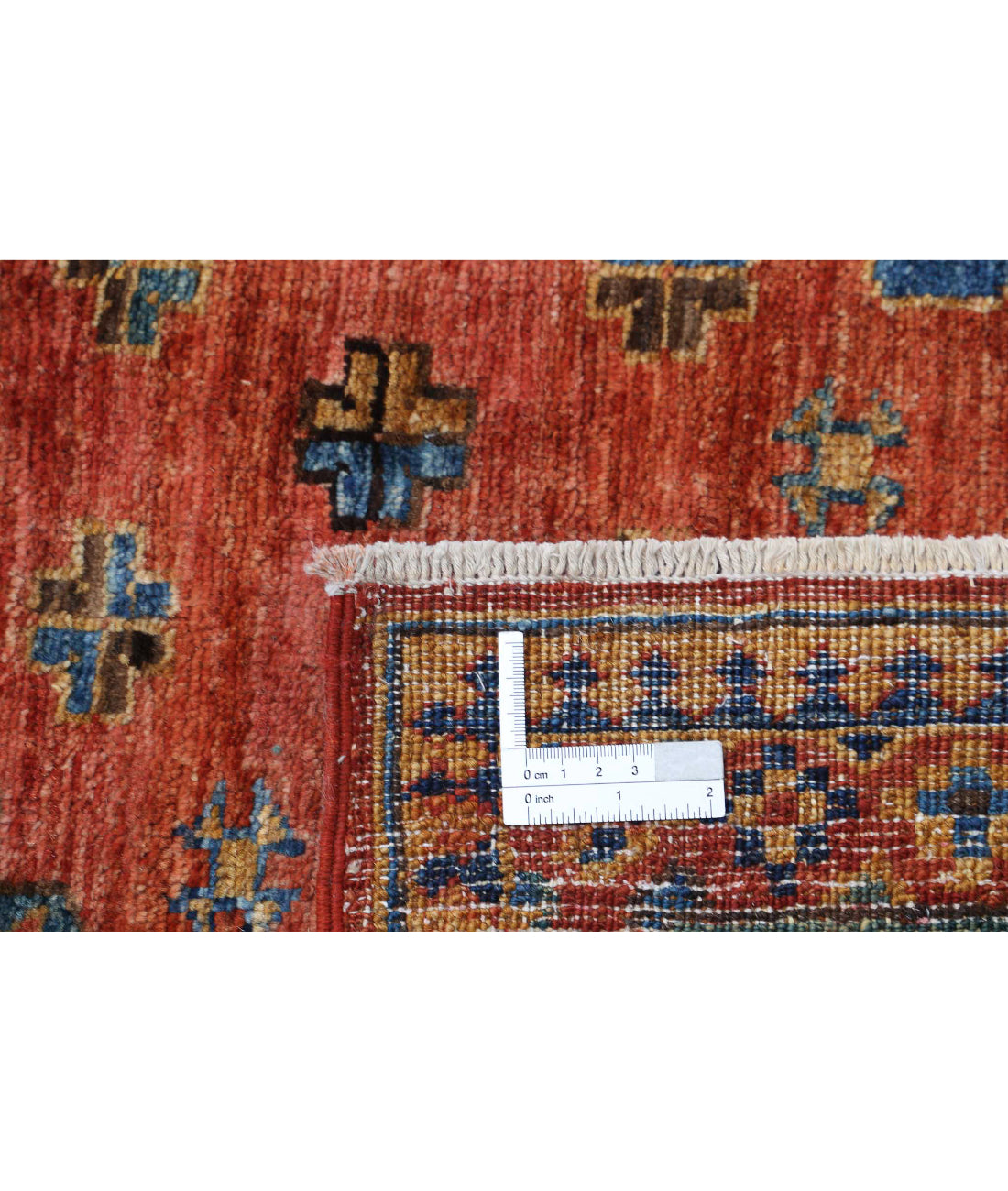 Humna 6'8'' X 9'10'' Hand-Knotted Wool Rug 6'8'' x 9'10'' (200 X 295) / Rust / N/A
