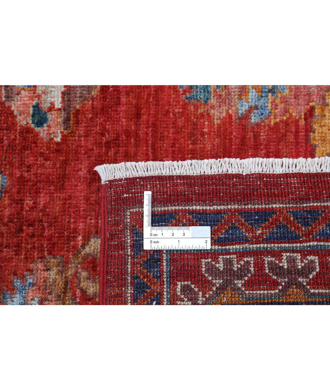 Humna 5'11'' X 8'10'' Hand-Knotted Wool Rug 5'11'' x 8'10'' (178 X 265) / Red / N/A