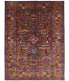 Humna 4'11'' X 6'9'' Hand-Knotted Wool Rug 4'11'' x 6'9'' (148 X 203) / Brown / Taupe