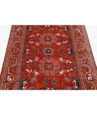 Humna 4'1'' X 5'10'' Hand-Knotted Wool Rug 4'1'' x 5'10'' (123 X 175) / Red / N/A