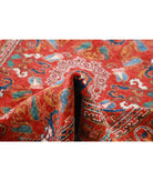 Humna 4'1'' X 5'10'' Hand-Knotted Wool Rug 4'1'' x 5'10'' (123 X 175) / Red / N/A