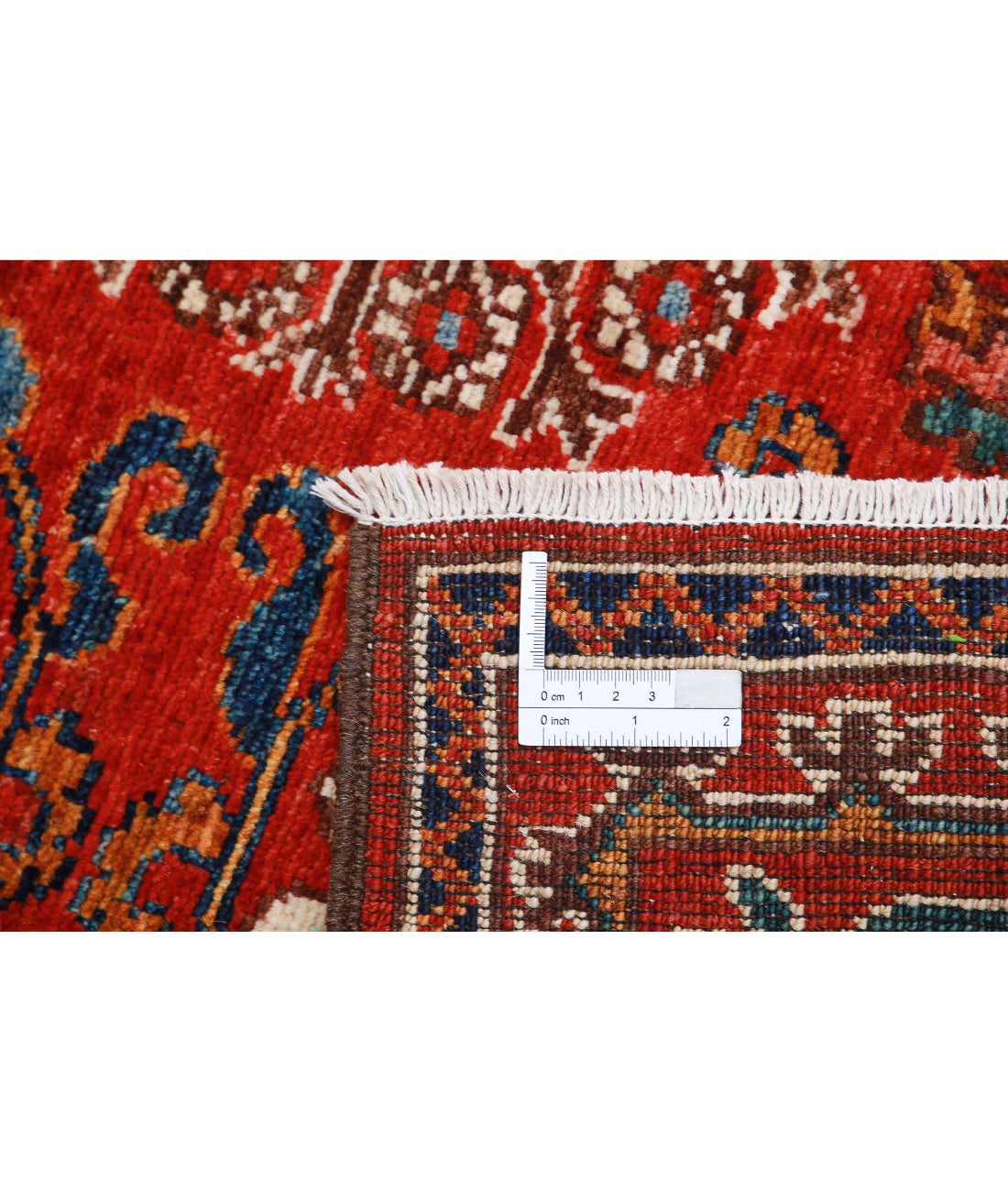 Humna 4'1'' X 5'10'' Hand-Knotted Wool Rug 4'1'' x 5'10'' (123 X 175) / Red / N/A