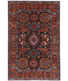 Humna 3'1'' X 4'10'' Hand-Knotted Wool Rug 3'1'' x 4'10'' (93 X 145) / Brown / Gold