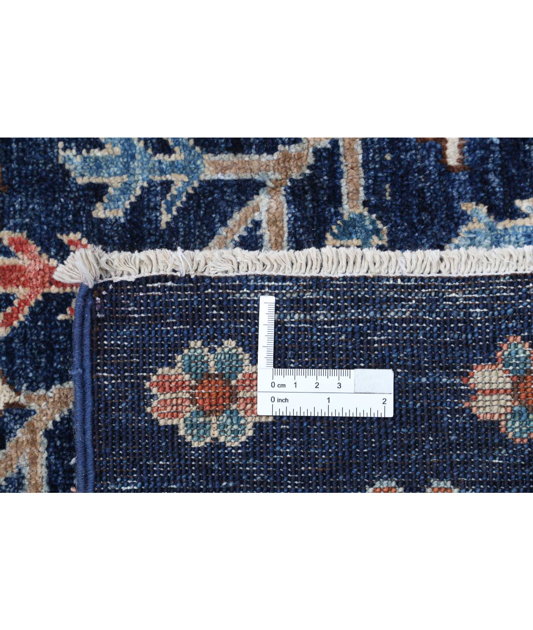 Bakshaish 6'2'' X 14'8'' Hand-Knotted Wool Rug 6'2'' x 14'8'' (185 X 440) / Blue / Ivory