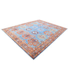 Humna 9'3'' X 12'0'' Hand-Knotted Wool Rug 9'3'' x 12'0'' (278 X 360) / Blue / Rust