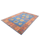 Humna 6'6'' X 10'0'' Hand-Knotted Wool Rug 6'6'' x 10'0'' (195 X 300) / Blue / Red
