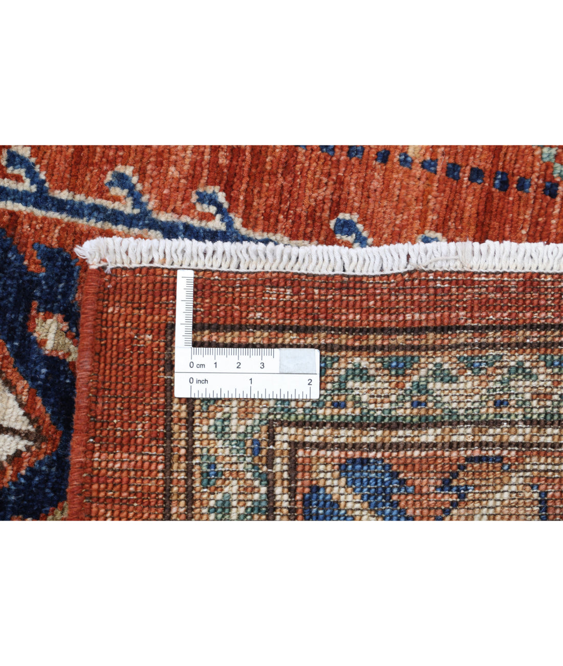 Humna 7'10'' X 9'9'' Hand-Knotted Wool Rug 7'10'' x 9'9'' (235 X 293) / Red / Peach