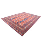 Humna 10'0'' X 13'8'' Hand-Knotted Wool Rug 10'0'' x 13'8'' (300 X 410) / Multi / Red