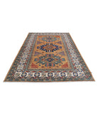 Humna 5'11'' X 9'0'' Hand-Knotted Wool Rug 5'11'' x 9'0'' (178 X 270) / Gold / Ivory