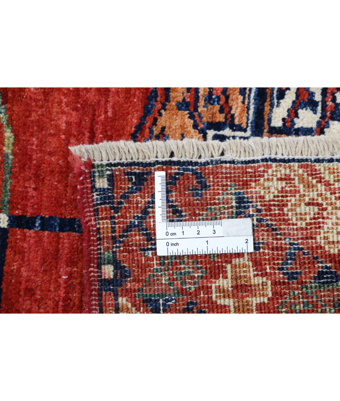 Humna 6'7'' X 9'7'' Hand-Knotted Wool Rug 6'7'' x 9'7'' (198 X 288) / Red / N/A