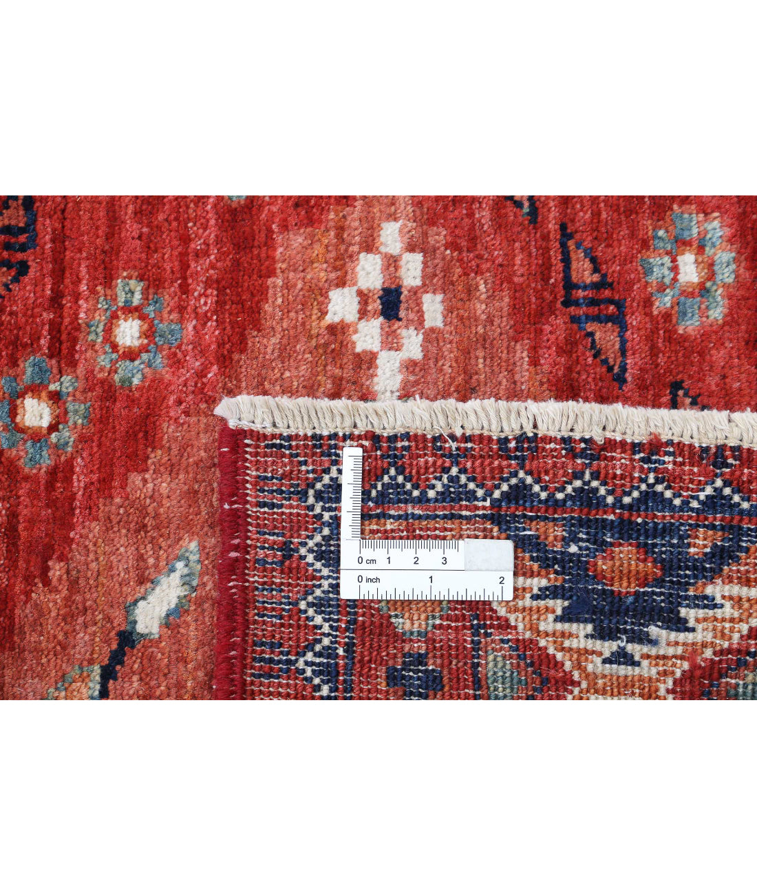 Humna 10'1'' X 13'9'' Hand-Knotted Wool Rug 10'1'' x 13'9'' (303 X 413) / Red / Rust