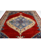 Heriz 9'0'' X 11'8'' Hand-Knotted Wool Rug 9'0'' x 11'8'' (270 X 350) / Red / Blue
