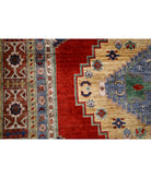 Heriz 9'0'' X 11'8'' Hand-Knotted Wool Rug 9'0'' x 11'8'' (270 X 350) / Red / Blue