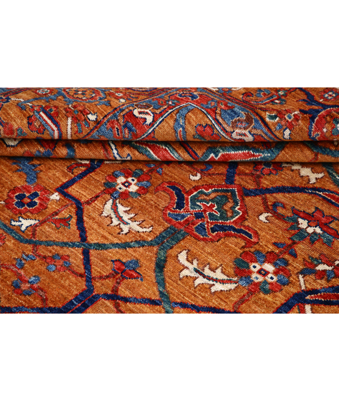 Humna 8'1'' X 9'10'' Hand-Knotted Wool Rug 8'1'' x 9'10'' (243 X 295) / Brown / Brown