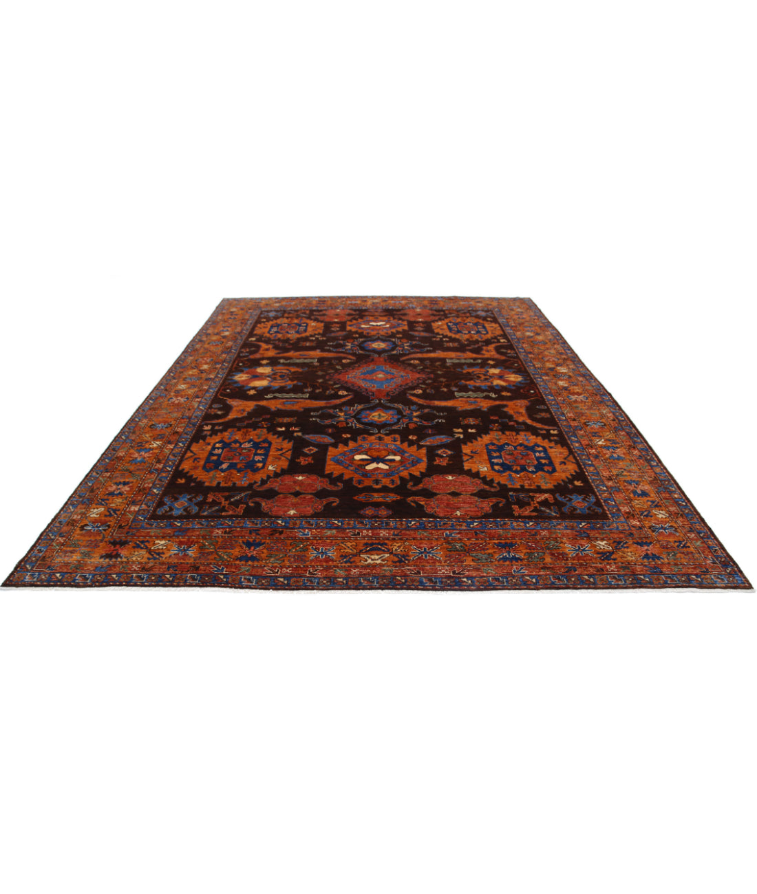 Humna 9'2'' X 11'7'' Hand-Knotted Wool Rug 9'2'' x 11'7'' (275 X 348) / Gold / Brown