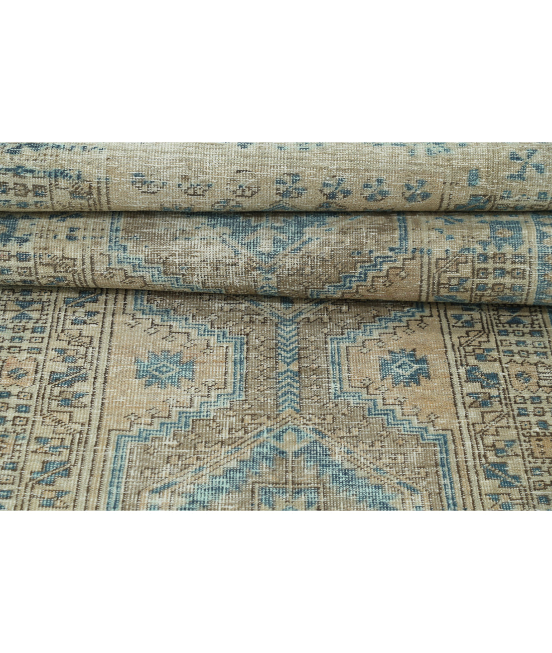 Heriz 3'2'' X 10'6'' Hand-Knotted Wool Rug 3'2'' x 10'6'' (95 X 315) / Taupe / Ivory