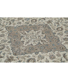 Kashan 9'7'' X 13'1'' Hand-Knotted Wool Rug 9'7'' x 13'1'' (288 X 393) / Ivory / Taupe