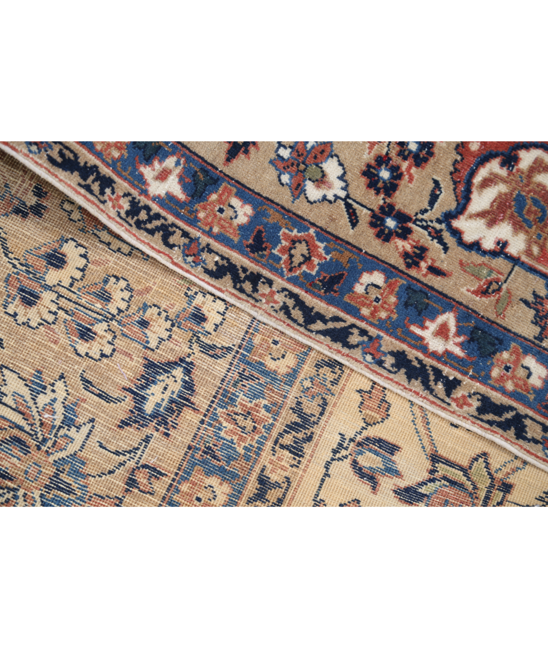 Hand Knotted Kashmar Wool Rug 9' 8" X 12' 11" 9' 8" X 12' 11" (295 X 394) / Ivory / Beige