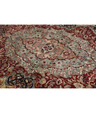 Kashmar 7'9'' X 11'7'' Hand-Knotted Wool Rug 7'9'' x 11'7'' (233 X 348) / Red / Blue