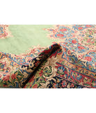 Kerman 11'2'' X 14'5'' Hand-Knotted Wool Rug 11'2'' x 14'5'' (335 X 433) / Green / Black