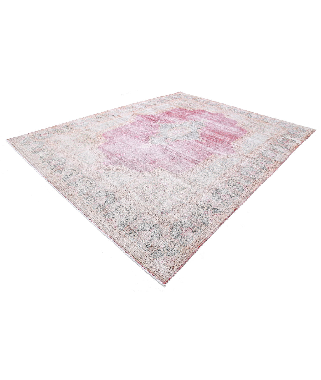 Vintage 9'11'' X 12'7'' Hand-Knotted Wool Rug 9'11'' x 12'7'' (298 X 378) / Red / Blue