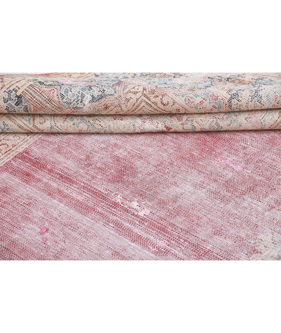 Vintage 9'11'' X 12'7'' Hand-Knotted Wool Rug 9'11'' x 12'7'' (298 X 378) / Red / Blue