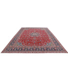 Kerman 9'10'' X 13'8'' Hand-Knotted Wool Rug 9'10'' x 13'8'' (295 X 410) / Red / Blue