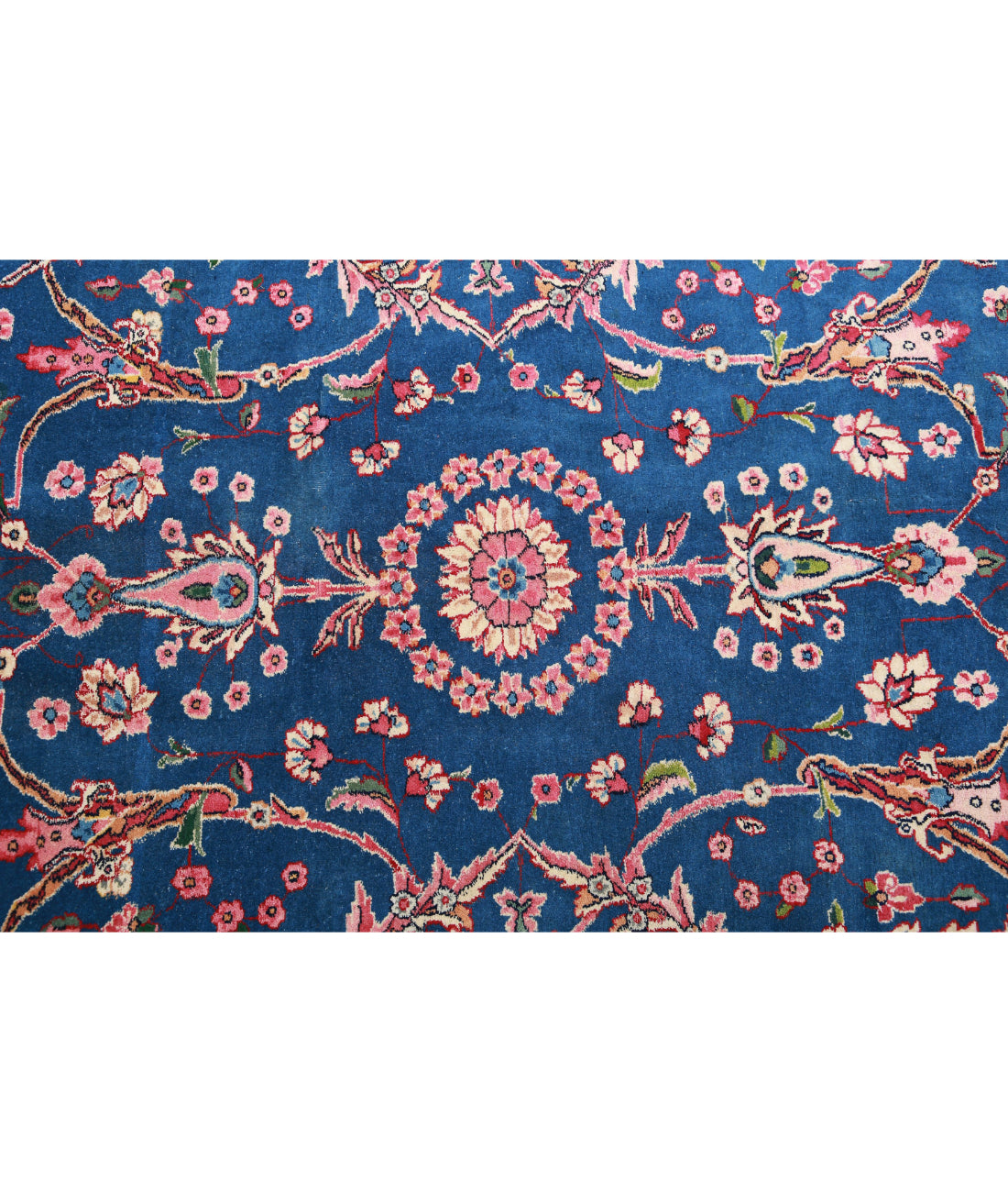 Kerman 9'9'' X 13'5'' Hand-Knotted Wool Rug 9'9'' x 13'5'' (293 X 403) / Blue / Red