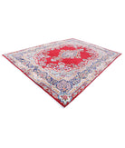 Kerman 9'6'' X 13'2'' Hand-Knotted Wool Rug 9'6'' x 13'2'' (285 X 395) / Red / Blue
