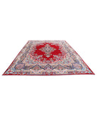 Kerman 9'6'' X 13'2'' Hand-Knotted Wool Rug 9'6'' x 13'2'' (285 X 395) / Red / Blue
