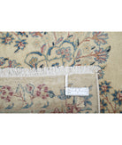 Kerman 10'8'' X 16'9'' Hand-Knotted Wool Rug 10'8'' x 16'9'' (320 X 503) / Ivory / Blue