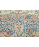 Kerman 10'8'' X 16'9'' Hand-Knotted Wool Rug 10'8'' x 16'9'' (320 X 503) / Ivory / Blue