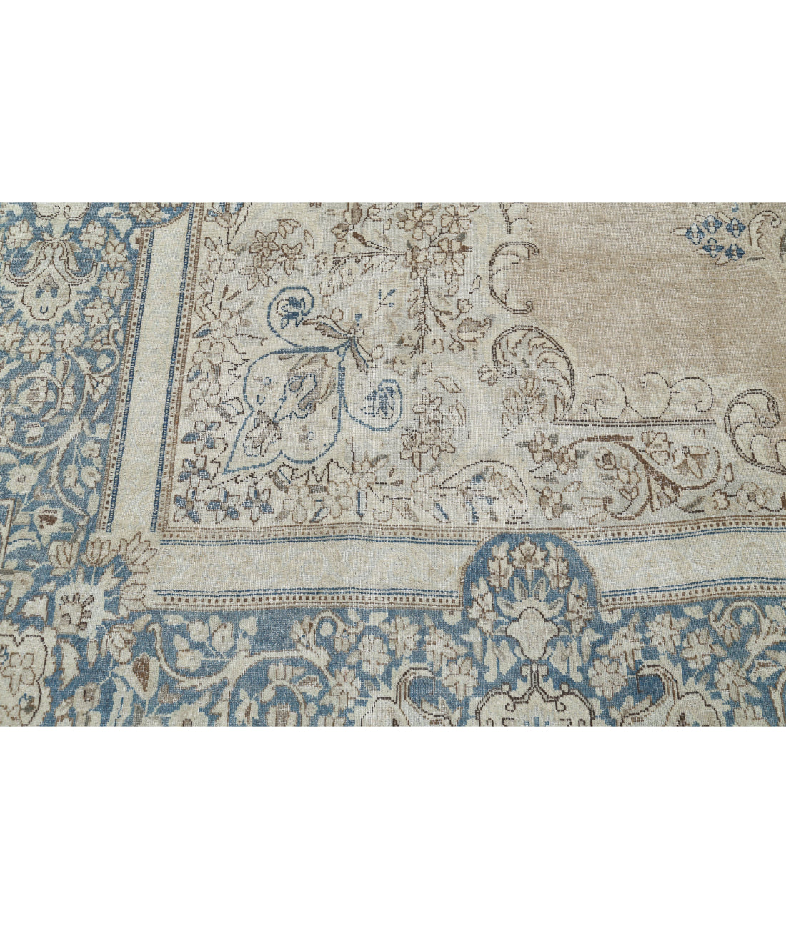 Kerman 9'10'' X 16'2'' Hand-Knotted Wool Rug 9'10'' x 16'2'' (295 X 485) / Taupe / Blue